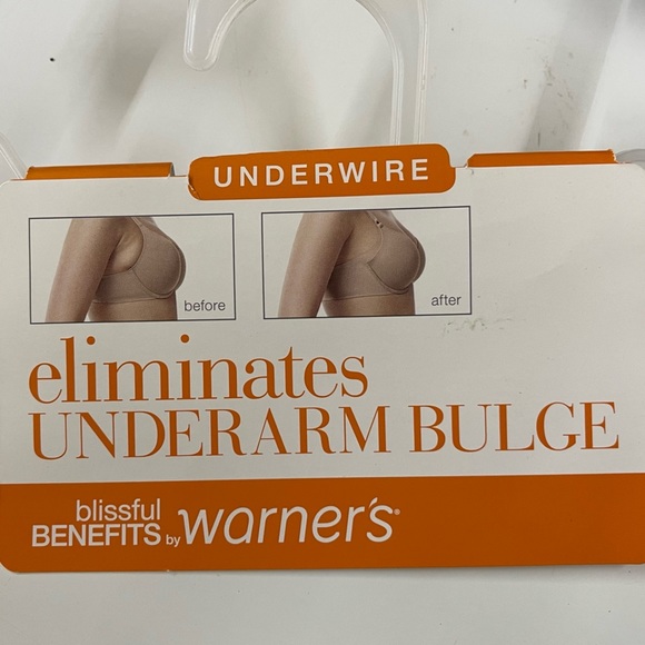 Blissful Benefits By Warner’s Underarm/Side Smoothing Underwire Bra 36C - Picture 5 of 6